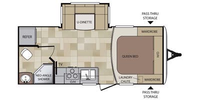 2014 KEYSTONE COUGAR 1/2 TON 19RBEWE, , floor-plans-day image number 0